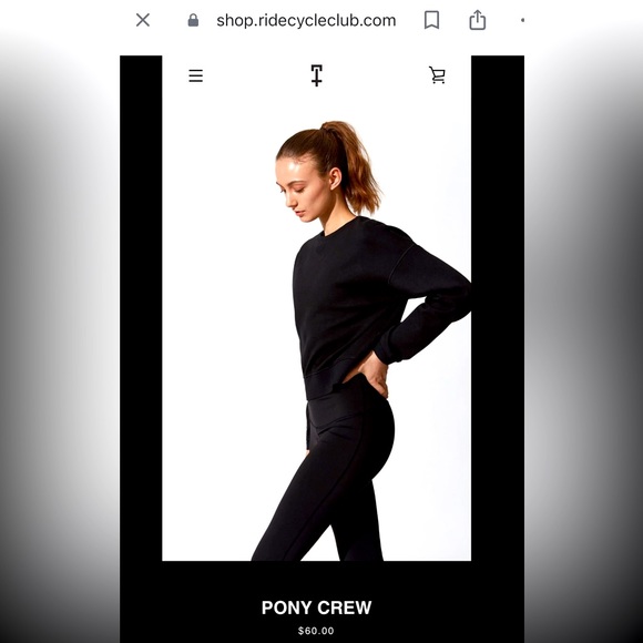 Ride Cycle Club pony crew sweatshirt - Picture 1 of 6